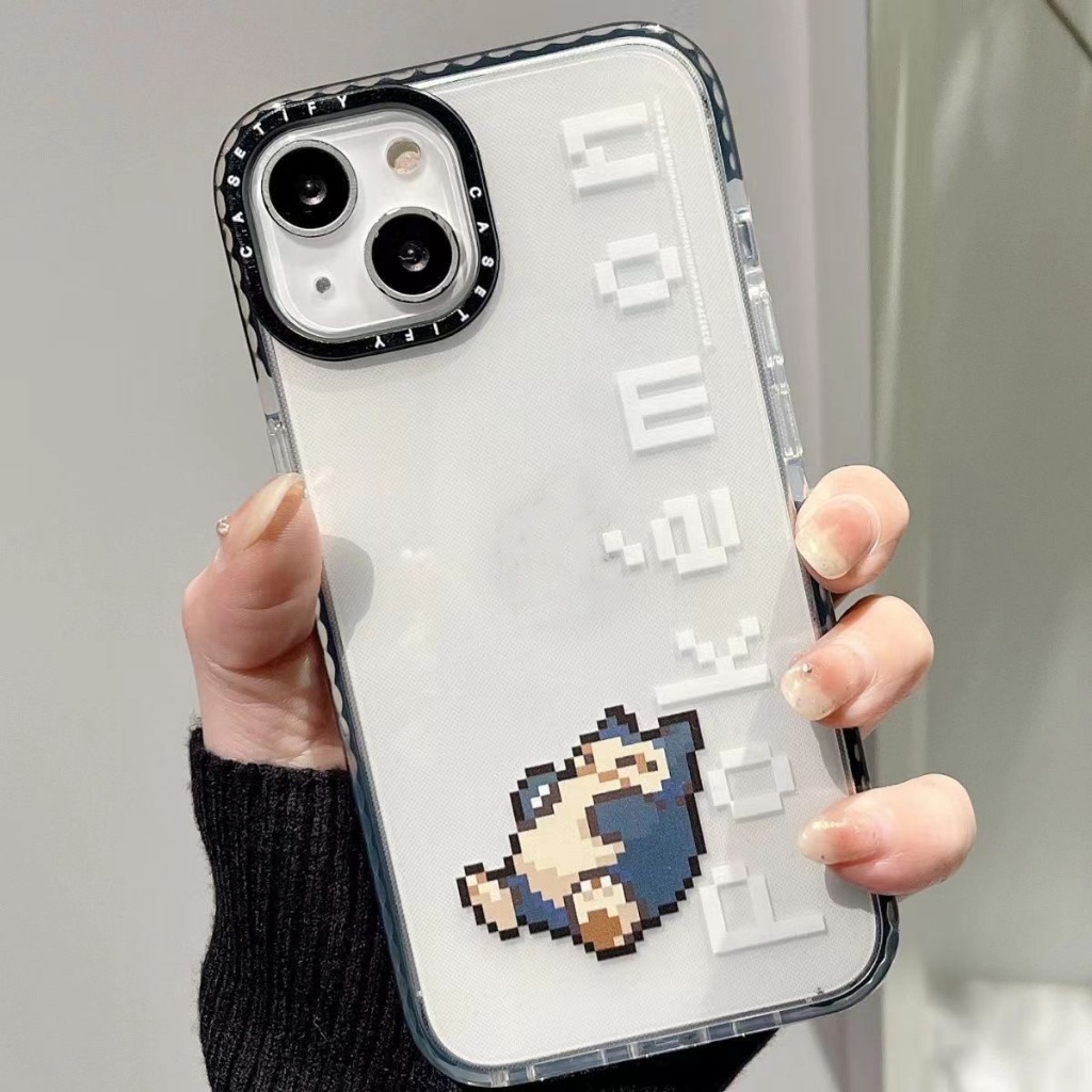 พิกเซลสไตล์ Pokemon สําหรับ iPhone 17Promax 17 ฝาครอบโทรศัพท์ 16Pro 13 11 กันกระแทก TPU iPhone สําหรับ iPhone 16Plus 16 15Promax 15 14 13 12