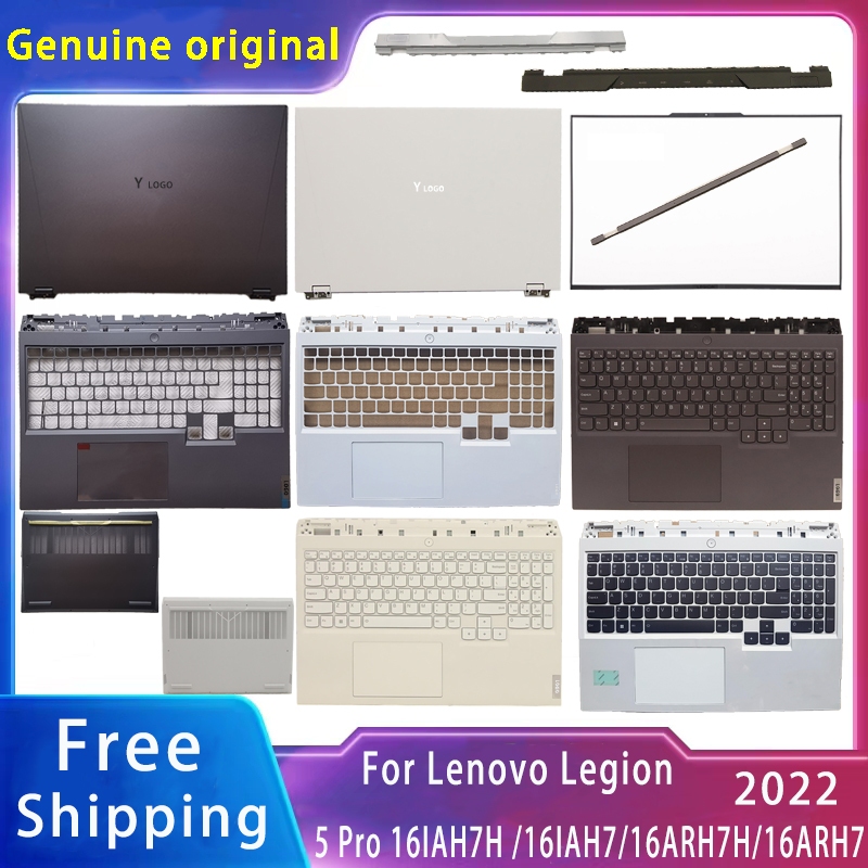 ใหม่ อะไหล่ฝาครอบแล็ปท็อป Lcd ด้านล่าง คีย์บอร์ด พร้อมโลโก้ 5CB1F37146 สําหรับ Lenovo Legion 5 Pro 16IAH7H 16ARH7H 2022