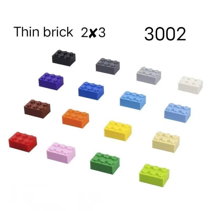 2 x 3 อิฐสูงอนุภาคขนาดเล็ก MOC ประกอบอาคารบล็อกอุปกรณ์เสริมเข้ากันได้กับ 3002 ประกอบของเล่น