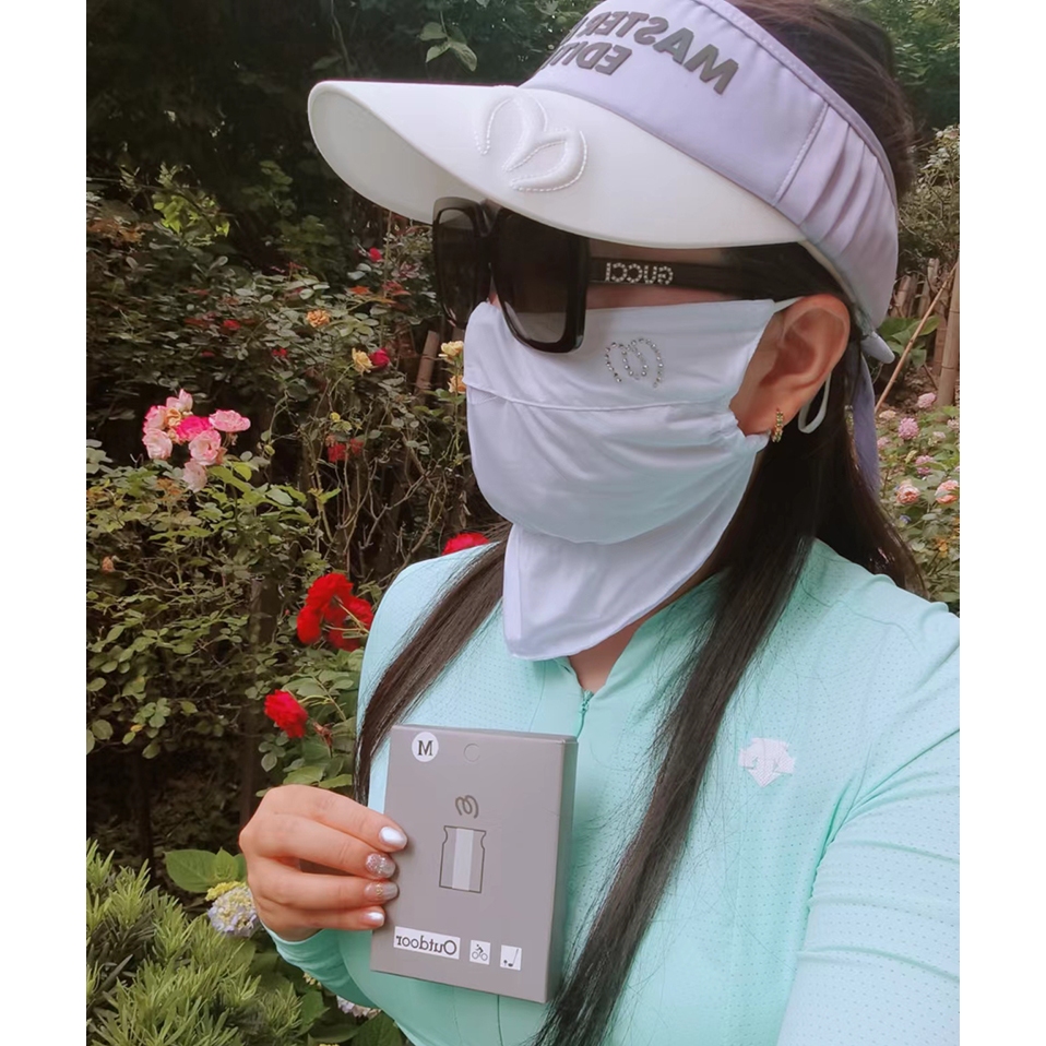 ส่งออกไปยังเกาหลี หน้ากากกอล์ฟ หน้ากาก กันแดด ใบหน้า ผ้าขนหนู คอ ป้องกันรังสีอัลตราไวโอเลต หน้ากากกีฬากอล์ฟ