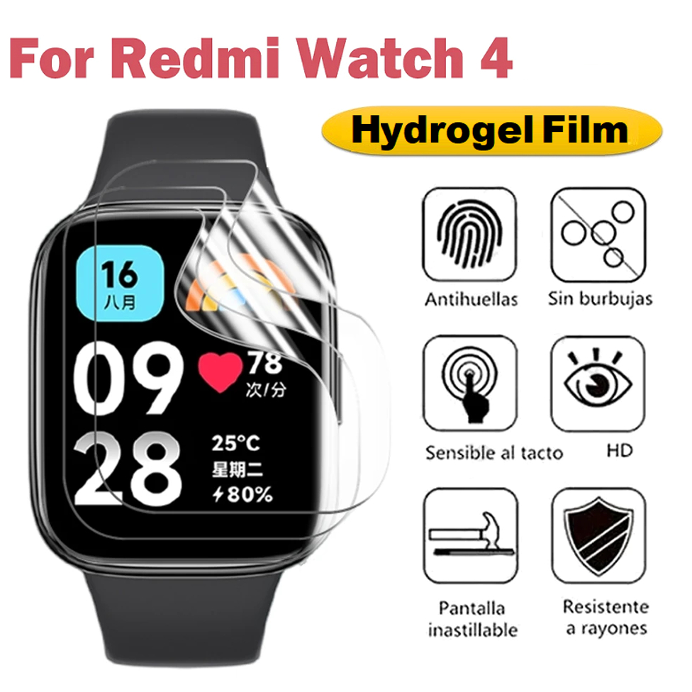 Compatible For ฟิล์ม Redmi watch 5 Active Screen Protector ฟิล์มไฮโดรเจล Redmi watch 4 ฟิล์ม Soft TPU Hydrogel Film นิ่ม กันระเบิดหน้าจอ Redmi Watch 4 Screen Protector อุปกรณ์เสริม สําหรับ Redmi watch 3 active Protector Explosion-proof redmi watch 4 Film