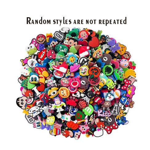 Jibbitz สุ่มรูปแบบไม่ทําซ้ํา SET สําหรับ crocs Slippers( คุณภาพสูง )/ jibbitz Set/crocs jibbitz/Birt