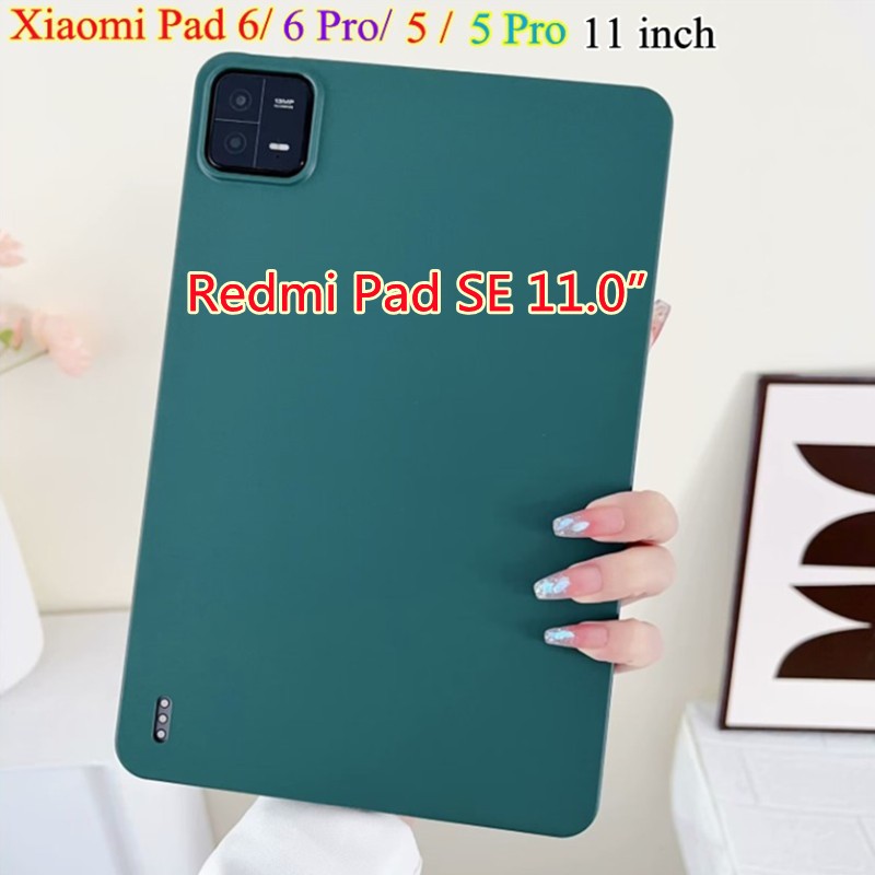 XiaoMi mi pad 5 5Pro mi pad5 Pad5Pro mi pad6 Pad6pro Mipad5 mipad5pro 11.0 inch Redmi Pad SE 2023 11inch Shockproof Cover Case Fashion Color Clear Jelly Cover