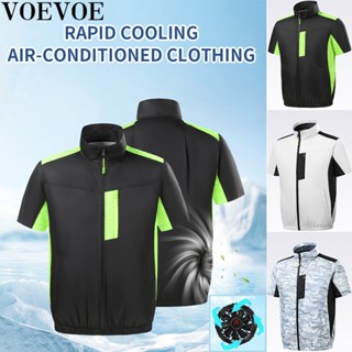Voevoe เสื้อแจ็กเก็ตแขนสั้น กันแดด และระบายความร้อน เหมาะกับ…