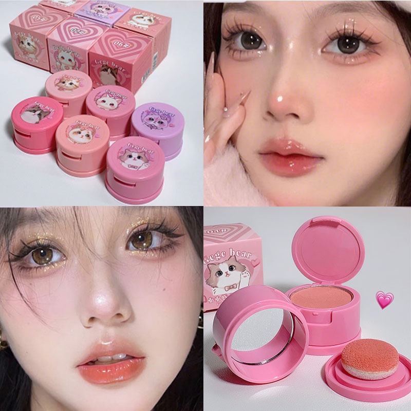 🌟NEW🌟พัฟฟองน้ํา เนื้อแมตต์ สีขาวนู้ด สําหรับแต่งหน้า นักเรียน