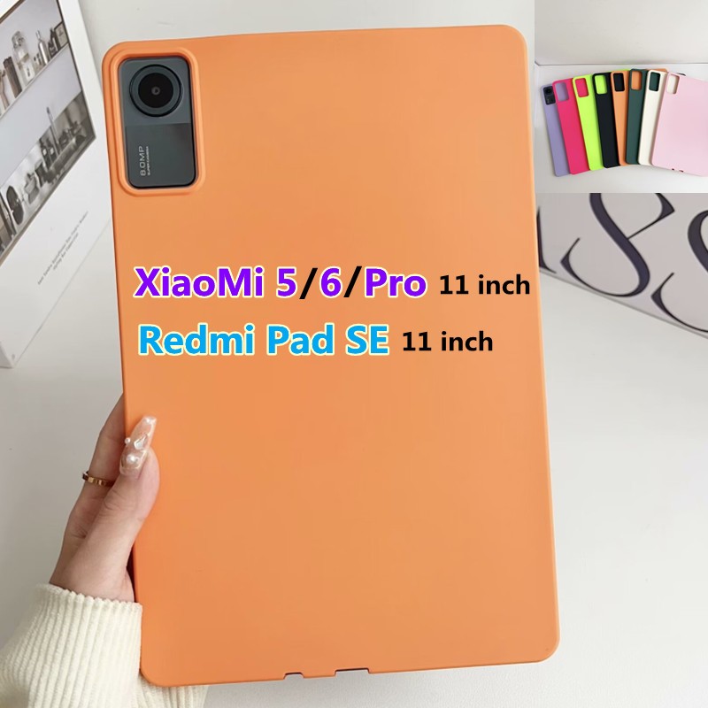Redmi Pad SE RedmiPad SE 11.0 XiaoMi mi pad 5 5Pro mi pad5 Pad5Pro mi pad6 Pad6pro Mipad5 mipad5pro 11.0 inch Shockproof  Back Cover Liquid Silicone Soft Candy Case