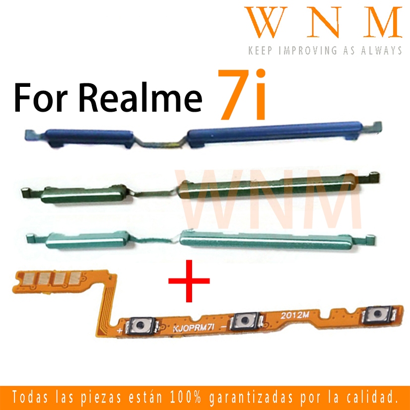 ใหม่ Oppo Realme 7i C17 ปุ่ม Power flex เปิด/ปิดปุ่มสวิทช์ด้านข้าง Key Volume Up Down Flex Cable