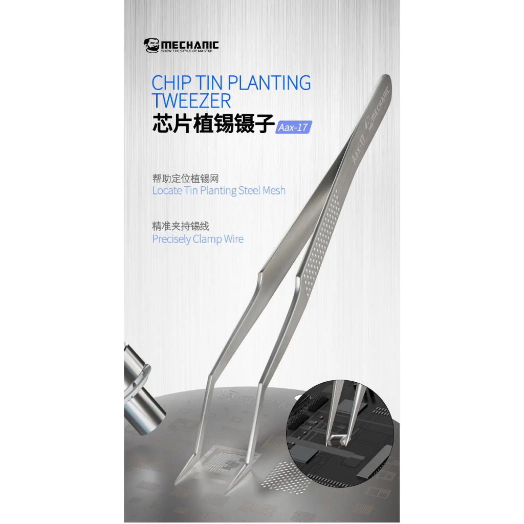 ช ่ าง AAX17 ชิปพืชดีบุกแหนบชิปเฉพาะแหนบสแตนเลสป ้ องกันการกัดกร ่ อนทนความร ้ อนพิเศษ Poin
