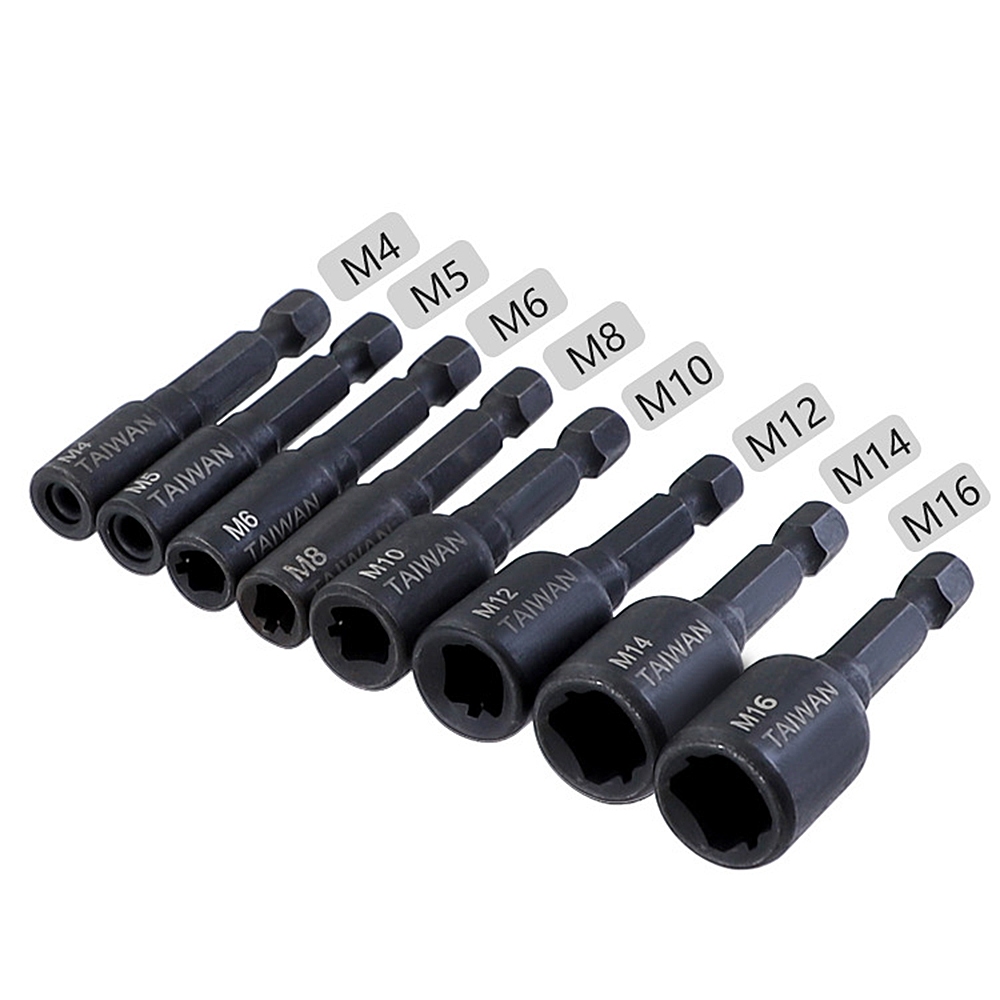 Tap Die ซ็อกเก็ตอะแดปเตอร์ 1/4 Hex Shank เครื่องสกรูเมตริกปลั๊ก Threading เครื่องมือสําหรับสว่านไฟฟ้า M4 M5 M6 M8 M10 M12 M14 M16