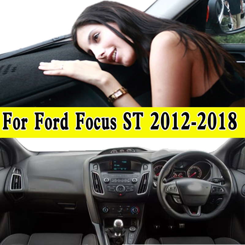 แผ่นแดชบอร์ด กันแดด กันความร้อน สําหรับ Ford Focus ST RS 2012-2018