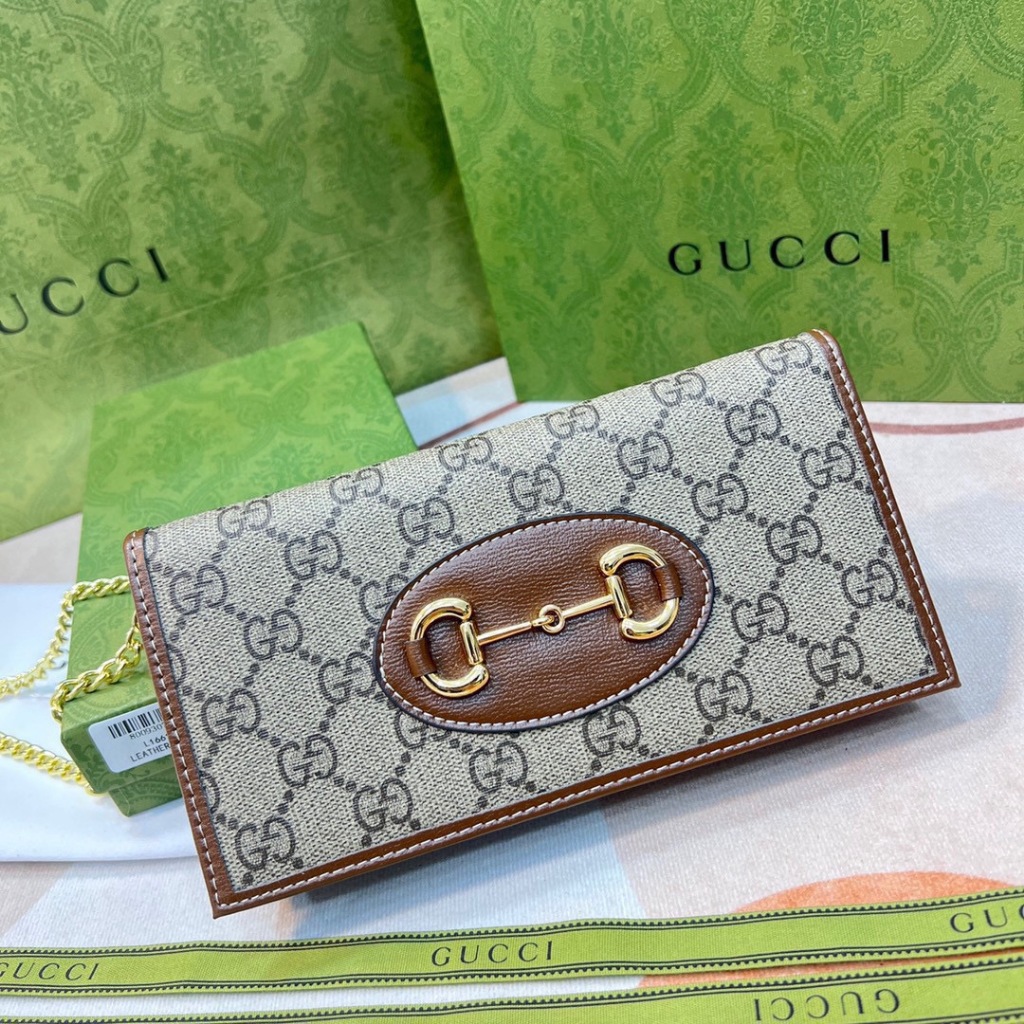 Gucci กระเป๋าสตางค์ ใบยาว ของแท้ อเนกประสงค์