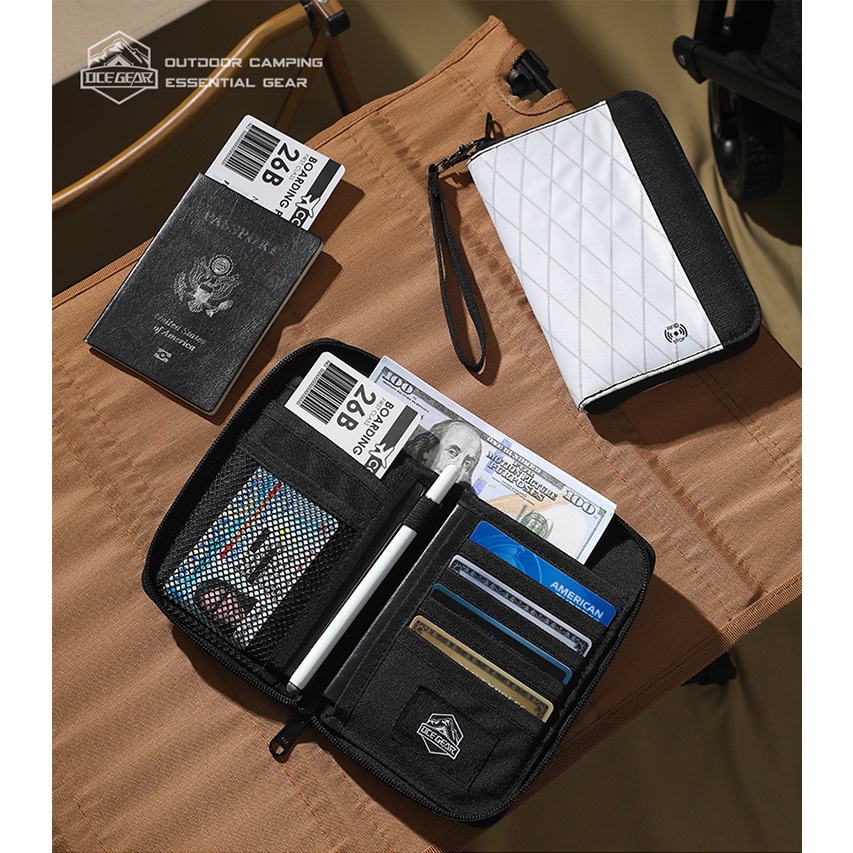 ขายดี กระเป๋าเอกสาร ใส่หนังสือเดินทาง RFID กันน้ํา กันขโมย ความจุขนาดใหญ่