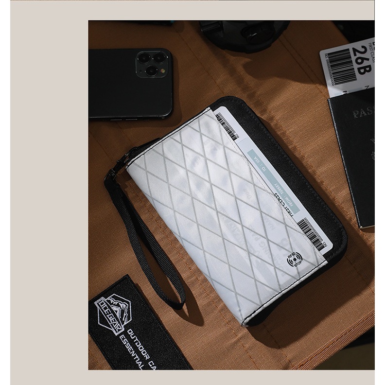 ขายดี กระเป๋าเอกสาร ใส่หนังสือเดินทาง RFID กันน้ํา กันขโมย ความจุขนาดใหญ่