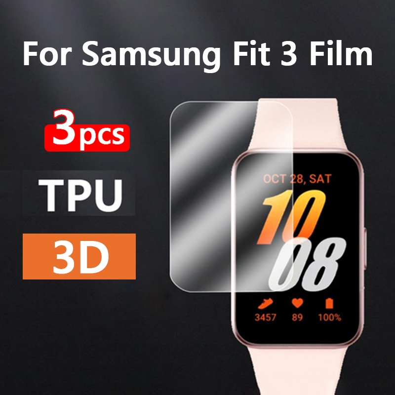 ฟิล์มไฮโดรเจล ป้องกันรอยขีดข่วนหน้าจอ 3D สําหรับ Samsung Galaxy Fit 3 Galaxy FIT3 3 ชิ้น