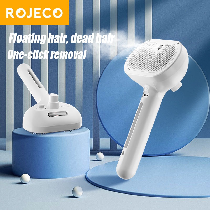 Rojeco แปรงหวีขนสัตว์เลี้ยง สุนัข แมว แบบลอยน้ํา ทําความสะอาดขนยุ่ง