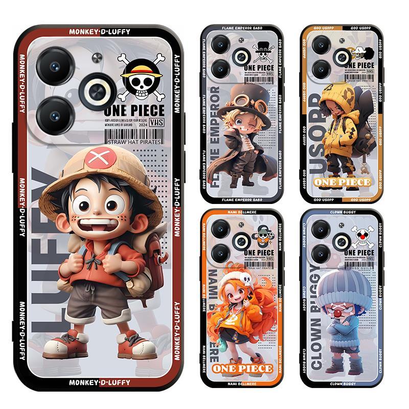 เคส TECNO Spark Go 20 20C 10 10C 8 7 2020 2022 2023 2024 POP Pro นิ่ม ลาย one piece sabo nami usopp สําหรับ