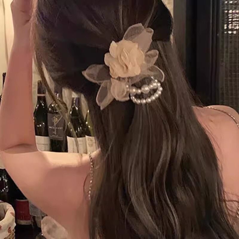 Super Immortal Mountain Camellia Claw คลิปผู้หญิงฤดูร้อนสไตล์ป่า Immortal Beauty ดอกไม้คลิปผมใหม่ Sh