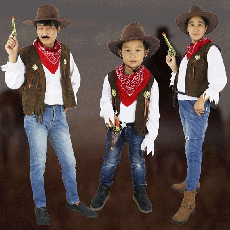 ชุดคาวบอยหนัง Wild West Unisex