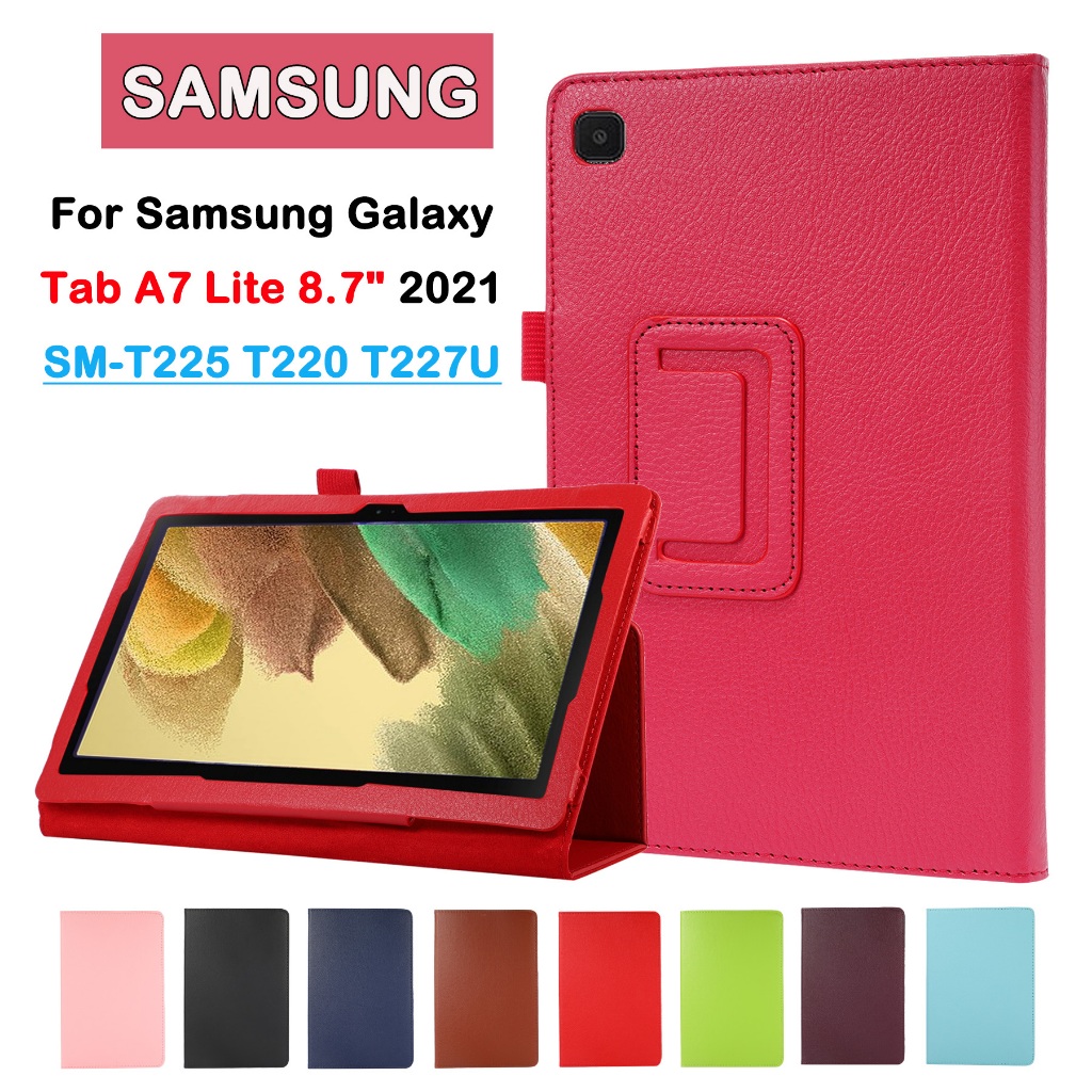 เคสหนัง ตั้งได้ คุณภาพสูง สําหรับ Samsung Galaxy Tab A7 Lite 8.7 นิ้ว 2021 WIFI SM-T220 A7 Lite LTE SM-T225 SM-T227U