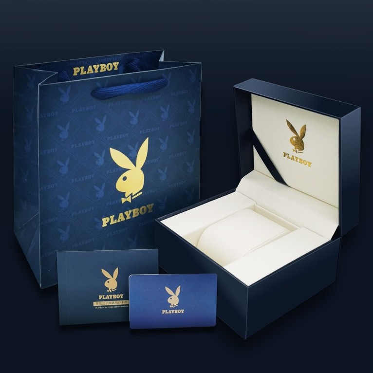 PLAYBOY นาฬิกา ผู้ชาย แฟชั่น watch 100% แท้ นาฬิกาข้อมือกันน้ำได้ ควอตซ์ เทปกาว  กีฬา เทรนด์ 3052-Y