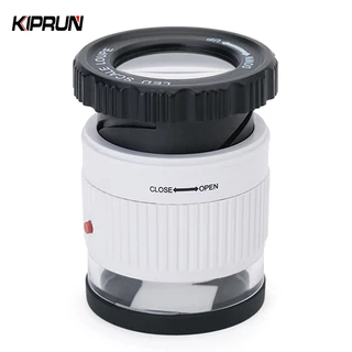 Kiprun แว่นขยาย ปรับได้ 30 เท่า พร้อมไฟ LED UV ปรับโฟกัสได้ เครื่องประดับ