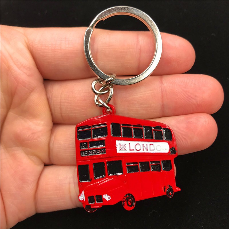 พวงกุญแจโลหะ ของที่ระลึก ของที่ระลึก สร้างสรรค์ ฝรั่งเศส อิตาลี สหราชอาณาจักร ดูไบ สหรัฐอเมริกา พวงกุญแจ จี้ ตกแต่งรถ พวงกุญแจ ของขวัญวันเกิดเด็ก