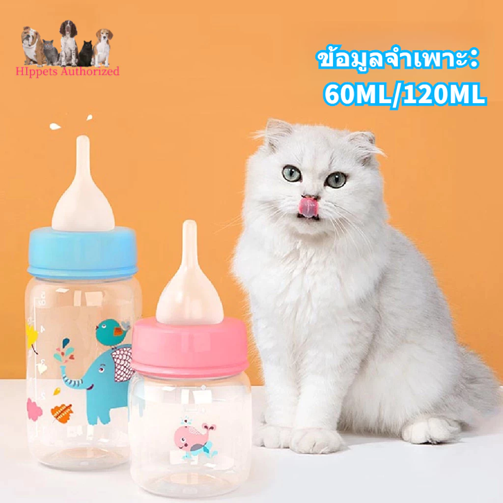 ชุดขวดนม ขนาด 60 มล. 125 มล. สําหรับสัตว์เลี้ยง ลูกสุนัข แมว สุนัข ลูกแมว