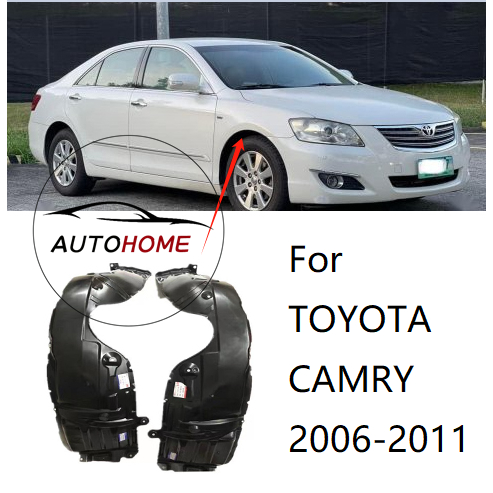 บังโคลนหน้าสําหรับ toyota CAMRY ACV40 ACV41 2006 2007 2008 2009 2010 2011 ด้านหน้าFender Linerด้านในด้านหน้าบังโคลน