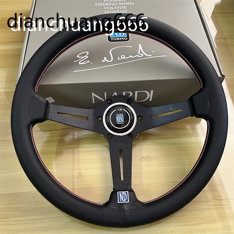 พวงมาลัย Nardi ND 14 นิ้ว หนังวัวแท้ พร้อมแตร 340 มม.