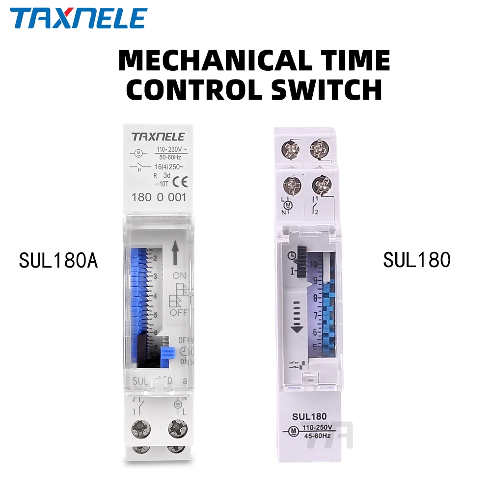 Din Rail SUL180 SUL180A Time Switch สวิตช์จับเวลากล 24 ชั่วโมงจับเวลาโปรแกรม 16A Time Switch
