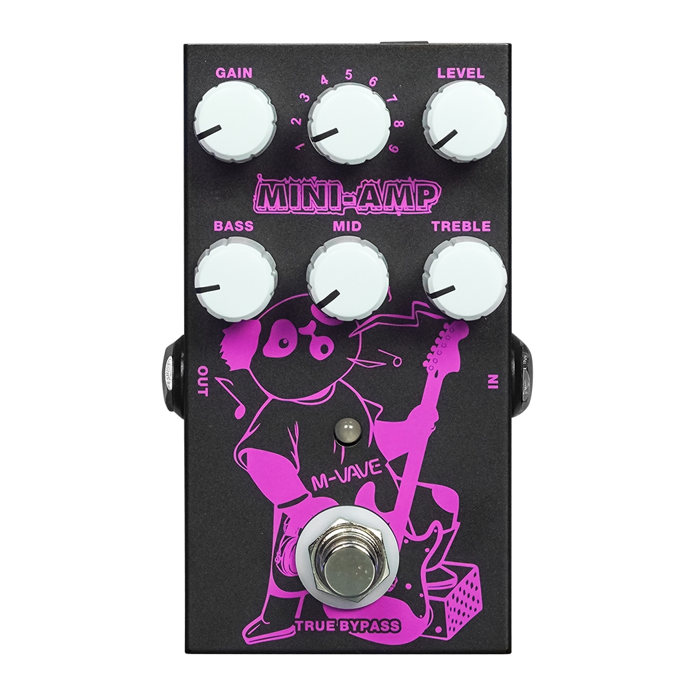 M-VAVE MINI-AMP Pre-amp จําลองกีตาร์ 9 Classic Amp Effects 3 Band EQ กีตาร์เหยียบกีตาร์อุปกรณ์เสริม