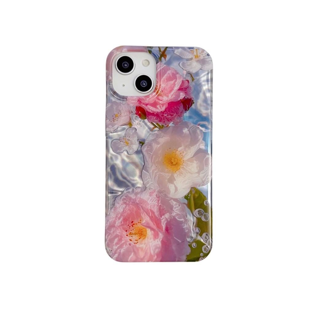 เคสโทรศัพท์มือถือ ป้องกันกระแทก ลายดอกไม้ แฟชั่นฤดูใบไม้ผลิ สําหรับ iPhone 15Promax 15 14Promax 14 13 12 11
