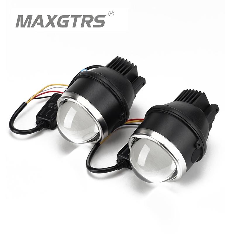 Maxgtrs ไฟตัดหมอก LED สองดวง สูง ต่ํา สําหรับรถยนต์ Mitsubishi outlander Toyota Camry Nissan 2 ชิ้น
