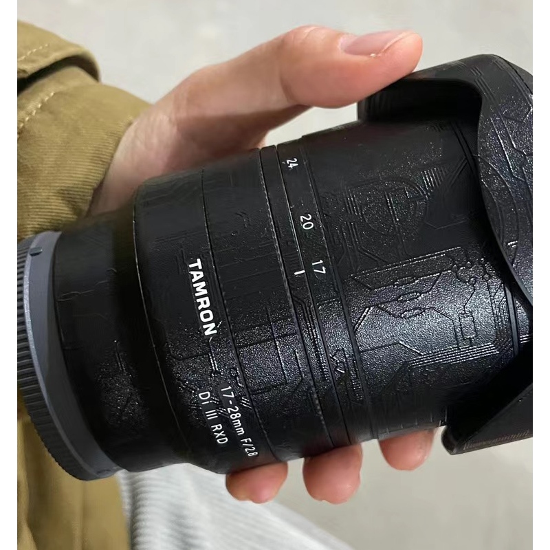 สําหรับ Tamron 17-70 มม.F2.8 B070 17-70 (สําหรับ Sony E Mount) รูปลอกผิวไวนิลห่อฟิล์มกล้องเลนส์สติกเ