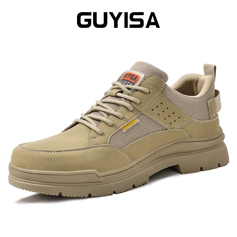 Guyisa รองเท้าเซฟตี้ พื้นยาง ป้องกันการเจาะ กันลื่น ไซซ์ CN 3137
