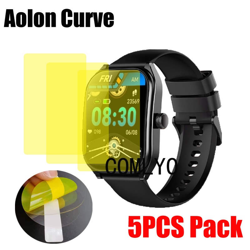 สําหรับ Aolon CURVE สมาร์ทนาฬิกาป้องกันหน้าจอ HD ฟิล์ม TPU