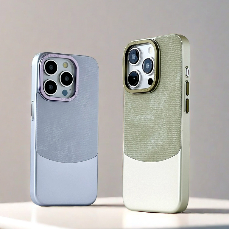【flannel+Pc hard case/Purple】เคส compatible for iphone 12 13 14 15 pro max case