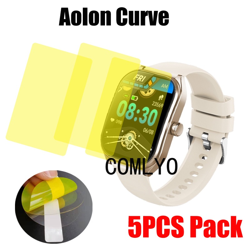 Aolon CURVE ฟิล์มกันรอยหน้าจอสมาร์ทวอทช์ HD TPU สําหรับ