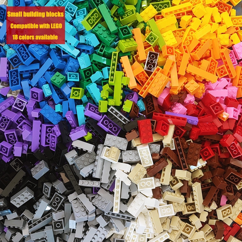ใหม่อาคารบล็อกปริศนา ทําเอง อนุภาคขนาดเล็กขนาดเล็กขนาดเล็กอาคารบล็อกของเล่น ทําเอง จํานวนมาก 18 สีที่มีอยู่ฟรีประกอบเข้ากันได้กับ