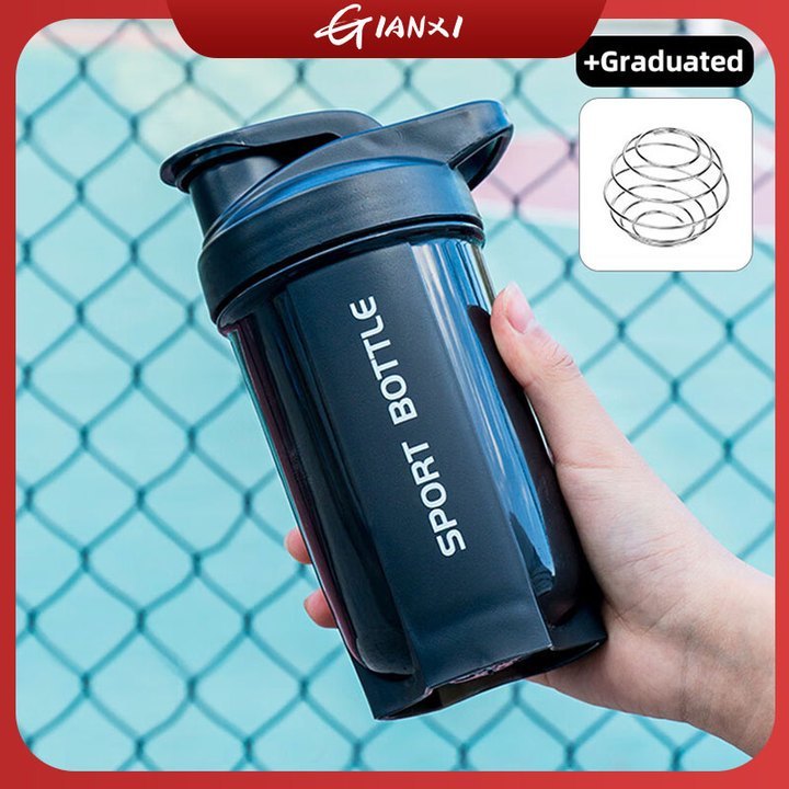 Fitness Protein Shaker Cup 500ml– แก้วกีฬาแบบพกพาพร้อมลูกบอลกวนสแตนเลส 304,มาเลเซียในสต็อก,shaker,อุปกรณ์เสริม,tumbler