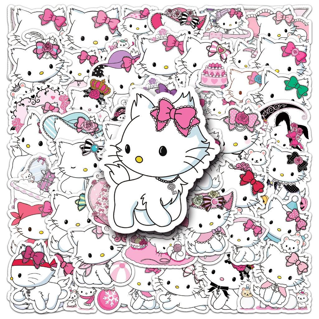 50 ชิ้นตลก Sanrio CharmmyKitty สติกเกอร์กันน้ํา DIY สําหรับโทรศัพท์แล็ปท็อปสเก็ตบอร์ด Creative Graffiti สติกเกอร์รถสติกเกอร์บ้าน