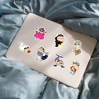 50 ชิ้นตลกการ์ตูน Crayon Shin-chan สติกเกอร์กันน้ํา DIY สําหรับโทรศัพท์แล็ปท็อปสเก็ตบอร์ด Creative Graffiti รถสติกเกอร์บ้านสติกเกอร์