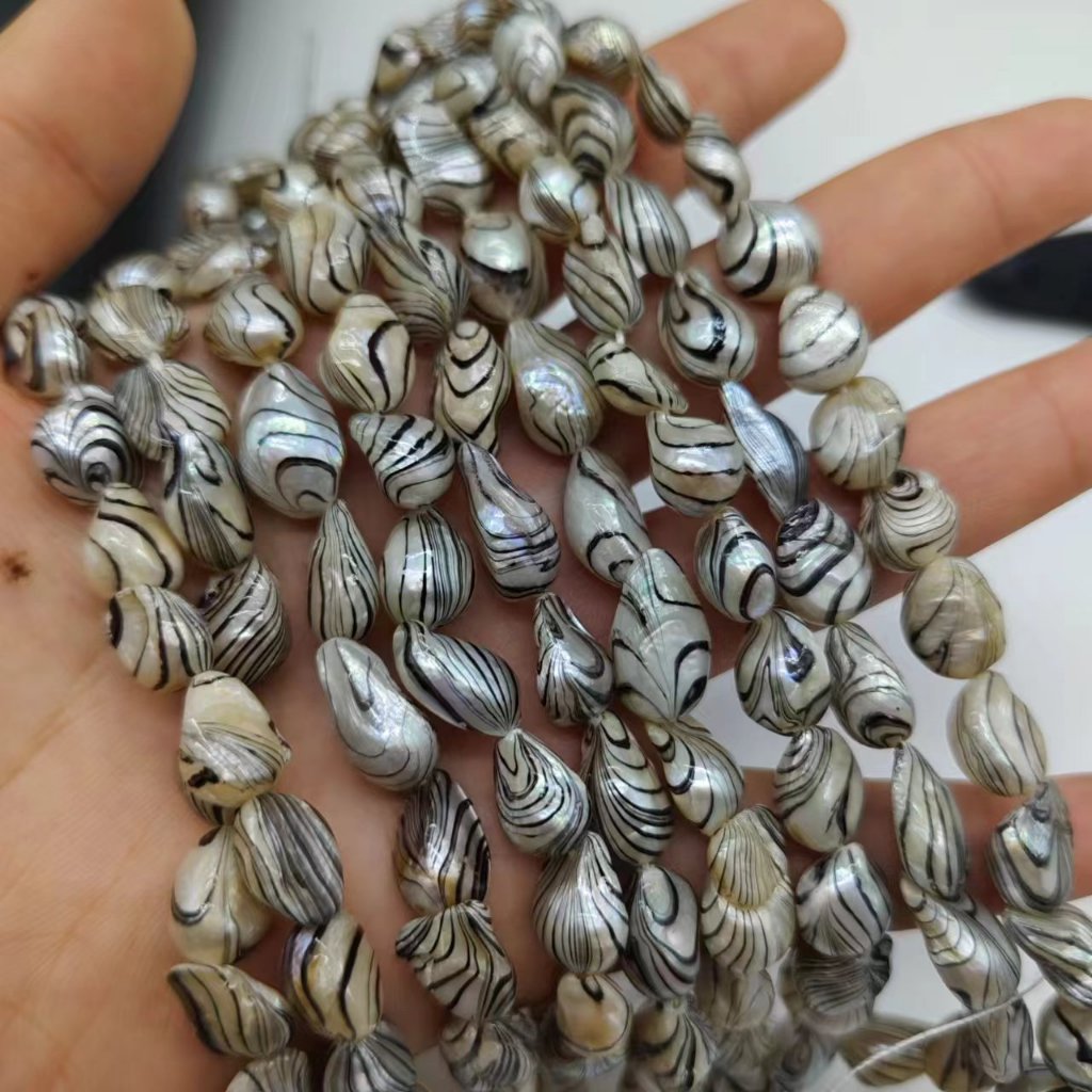 ลูกปัดไข่มุกน้ําจืด ขนาด 18 ซม. 8 มม. 10 มม. สําหรับทําเครื่องประดับ DIY