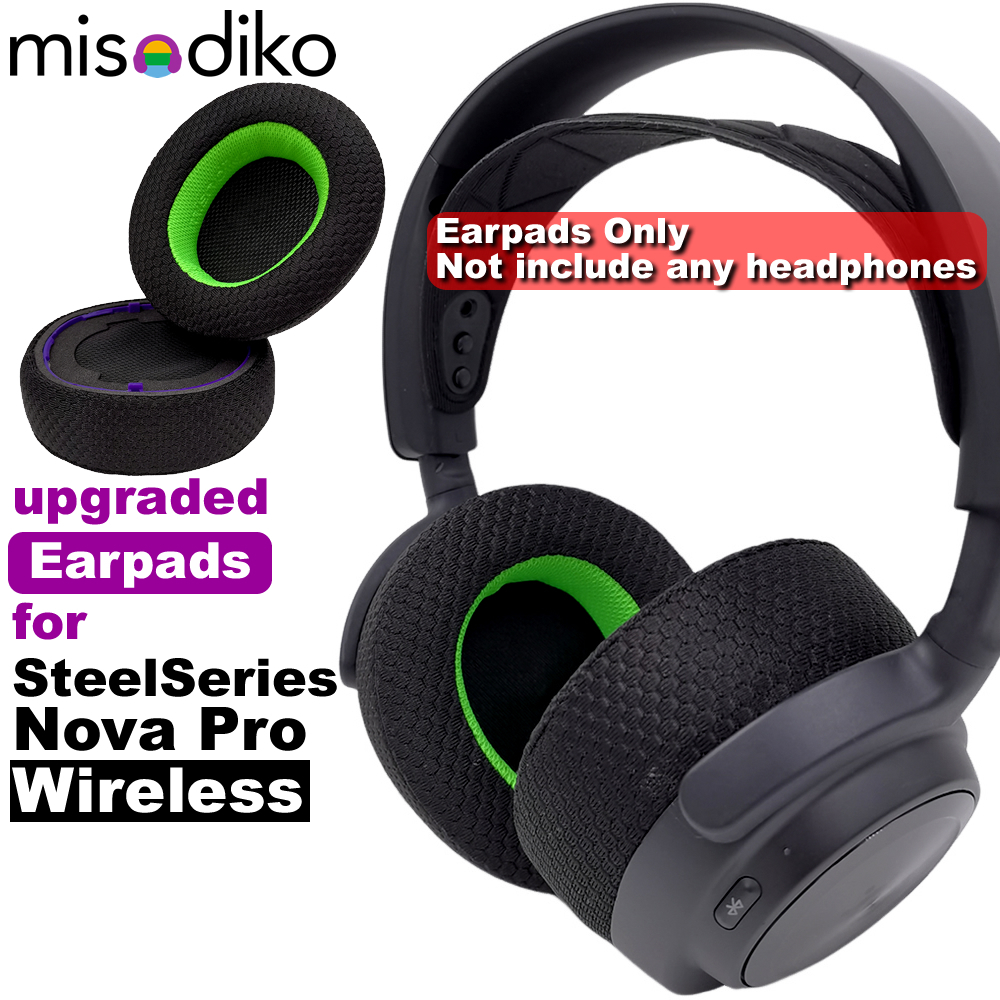 Misodiko ชุดหูฟังเกมมิ่งไร้สาย แบบเปลี่ยน สําหรับ SteelSeries Arctis Nova Pro