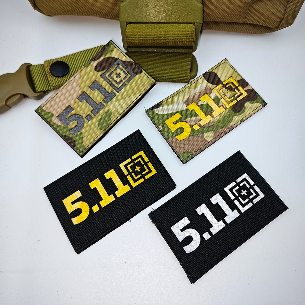 สติกเกอร์สะท้อนแสง 5.11 Velcro สําหรับติดตกแต่งเสื้อผ้า