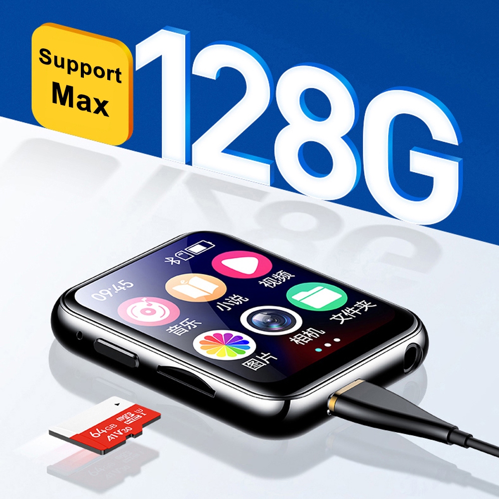 FAAEAL BENJIE R1 กล้องเครื่องเล่นเพลงไม่มีหน่วยความจํารุ่น Bluetooth5.4 รองรับการ์ด SD ฟังก์ชั่น OTG เครื่องเล่น MP3 พร้อมลําโพงในตัว FM E-Book เพลงนาฬิกา Walkman แบบพกพา