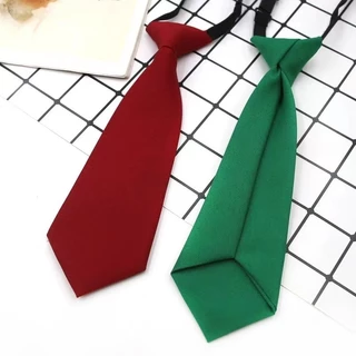 เด็กอนุบาล เน็คไทสีทึบแคนดี้ เด็ก bowtie เด็กผู้หญิง นักเรียนชายสั้น mini Lazy Tie