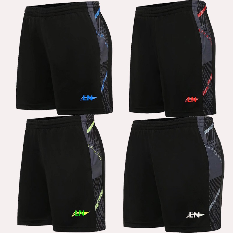 Li Ning's ใหม่ ชุดแบดมินตัน กางเกงขาสั้น ระบายอากาศ แห้งเร็ว สําหรับทุกเพศ ทุกวัย การแข่งขัน เทนนิส เทนนิส กางเกงเทรนนิ่ง วิ่ง ฟิตเนส กีฬา กางเกงขาสั้น ลําลอง