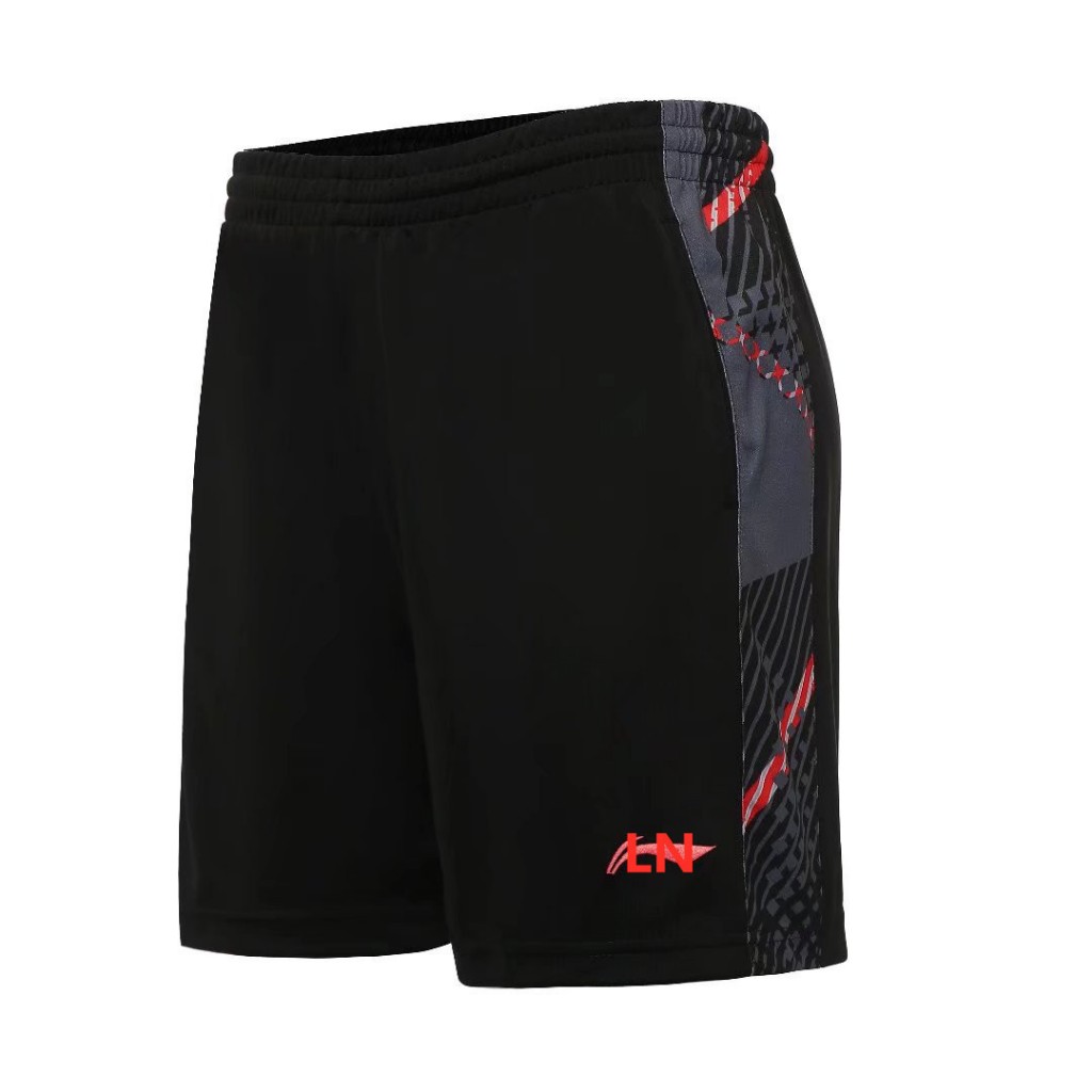 Li Ning's ใหม่ ชุดแบดมินตัน กางเกงขาสั้น ระบายอากาศ แห้งเร็ว สําหรับทุกเพศ ทุกวัย การแข่งขัน เทนนิส เทนนิส กางเกงเทรนนิ่ง วิ่ง ฟิตเนส กีฬา กางเกงขาสั้น ลําลอง - รูปที่ 2