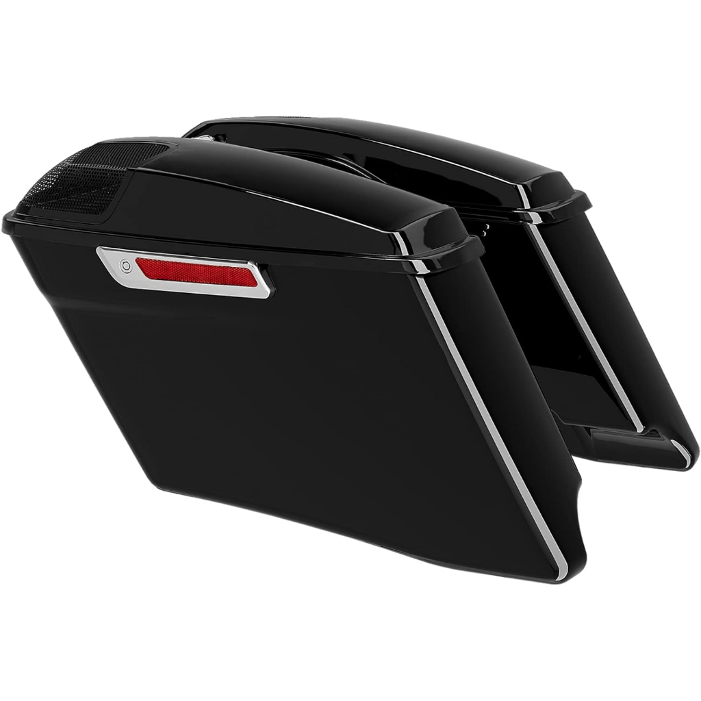 กระเป๋าเคสแข็ง ABS ด้านข้าง สําหรับ Harley Davidson Road Glide Street King Electra Ultra CVO